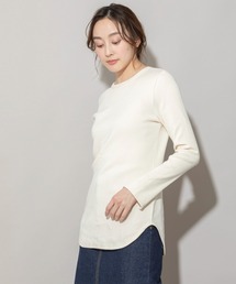 Munich | コットンソフトリブクルーネック2wayトップス(Tシャツ/カットソー)
