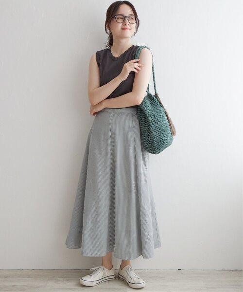 LBC（エルビーシー）の「レースタンクトップ（タンクトップ・レディース・ホワイト/ベージュ/チャコールグレー・M/L）」の8枚目の写真