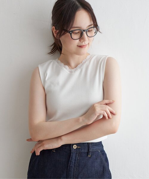 LBC（エルビーシー）の「レースタンクトップ（タンクトップ・レディース・ホワイト/ベージュ/チャコールグレー・M/L）」の18枚目の写真