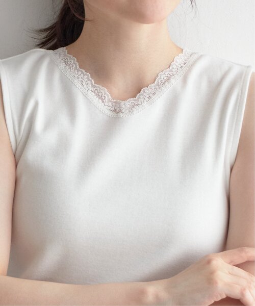 LBC（エルビーシー）の「レースタンクトップ（タンクトップ・レディース・ホワイト/ベージュ/チャコールグレー・M/L）」の19枚目の写真