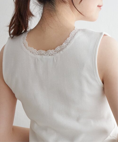 LBC（エルビーシー）の「レースタンクトップ（タンクトップ・レディース・ホワイト/ベージュ/チャコールグレー・M/L）」の20枚目の写真