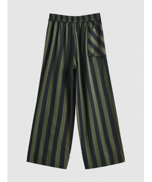 JNBY（ジェーエヌビーワイ）の「HOME Genderless Striped Drawstring-waist Cotton Pants / コットンパンツ（その他パンツ・レディース・グリーン系その他5/ブルー系その他4/ベージュ系その他5・36/38/40）」の22枚目の写真