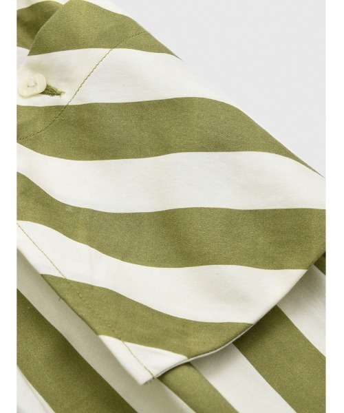 JNBY（ジェーエヌビーワイ）の「HOME Genderless Striped Drawstring-waist Cotton Pants / コットンパンツ（その他パンツ・レディース・グリーン系その他5/ブルー系その他4/ベージュ系その他5・36/38/40）」の11枚目の写真