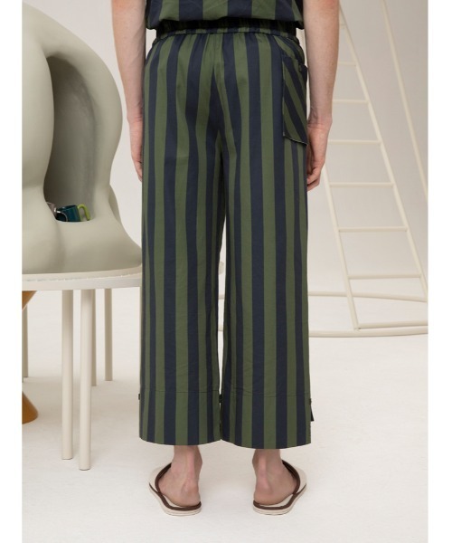 JNBY（ジェーエヌビーワイ）の「HOME Genderless Striped Drawstring-waist Cotton Pants / コットンパンツ（その他パンツ・レディース・グリーン系その他5/ブルー系その他4/ベージュ系その他5・36/38/40）」の18枚目の写真