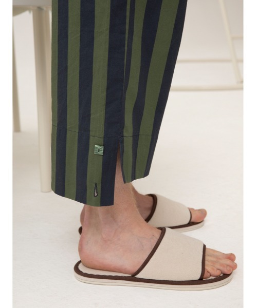 JNBY（ジェーエヌビーワイ）の「HOME Genderless Striped Drawstring-waist Cotton Pants / コットンパンツ（その他パンツ・レディース・グリーン系その他5/ブルー系その他4/ベージュ系その他5・36/38/40）」の19枚目の写真