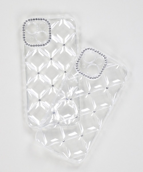 SPINNS（スピンズ）の「iPhone11/12/13/14/15/16/17対応/ラインストーンデザイン クリアモバイルケース（スマホケース/カバー・レディース・クリア・iPhone 13/iPhone 14/iPhone 12/iPhone 11/iPhone 15/iPhone 16/17）」の4枚目の写真