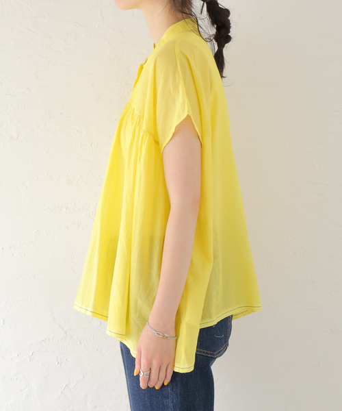 SOIL SUPER FINE VOILE WITH SELVEGE ブラウス SOIL SUPER FINE VOILE WITH SELVEGE ブラウス