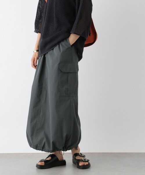 LEPSIM(レプシィム)の「ミリタリーカーゴスカート 961218(スカート・レディース・アイボリー/カーキ/グレー・FREE)」の2枚目の写真
