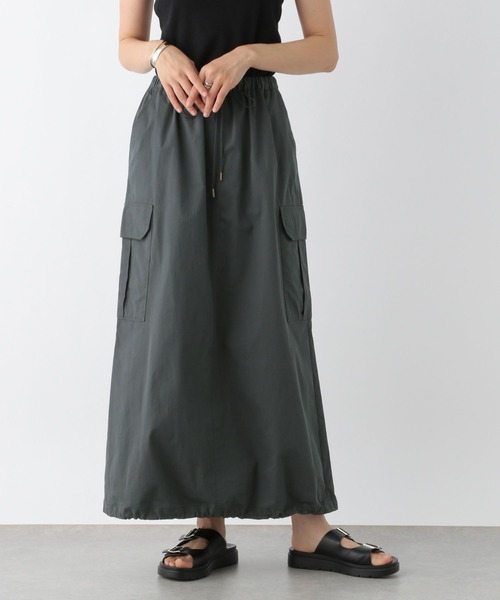 LEPSIM(レプシィム)の「ミリタリーカーゴスカート 961218(スカート・レディース・アイボリー/カーキ/グレー・FREE)」の7枚目の写真