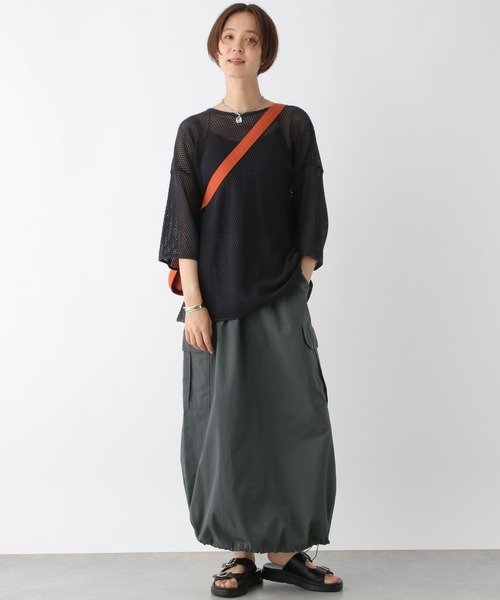 LEPSIM(レプシィム)の「ミリタリーカーゴスカート 961218(スカート・レディース・アイボリー/カーキ/グレー・FREE)」の11枚目の写真