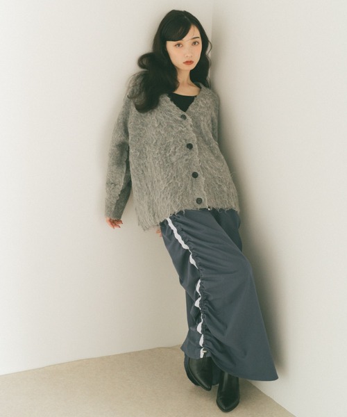 ミックスシャギーオーバーカーディガン（カーディガン/ボレロ