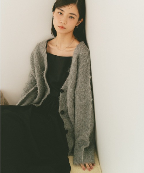 セール】ミックスシャギーオーバーカーディガン（カーディガン/ボレロ