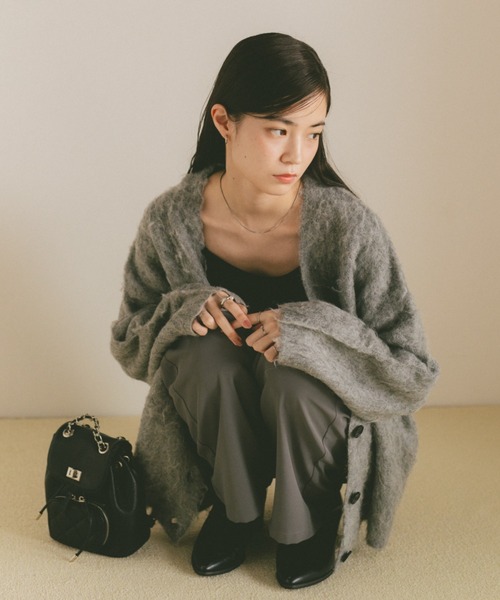 VANNIE U（ヴァニーユー）の「ミックスシャギーオーバーカーディガン（カーディガン/ボレロ・レディース・アイボリー/ブルー/グレー/イエロー/ベージュ・FREE）」の22枚目の写真