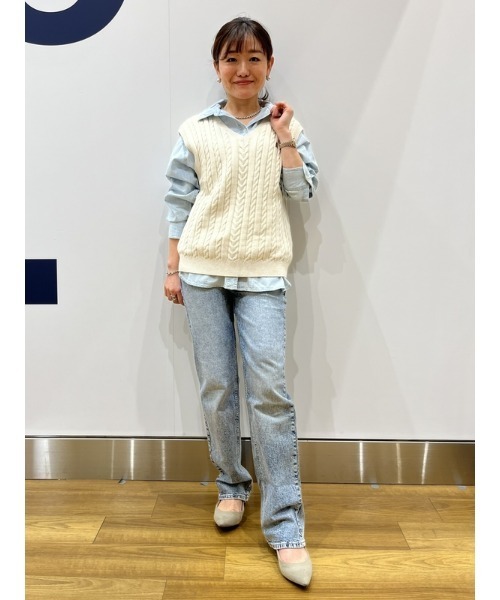 GAP(ギャップ)の「ウォッシュウェル '90s ミッドライズ ルーズフィット デニム(デニムパンツ・レディース・ライトインディゴブルー・23/24/25/26/27/28/29/30)」の15枚目の写真