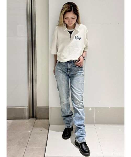 GAP(ギャップ)の「ウォッシュウェル '90s ミッドライズ ルーズフィット デニム(デニムパンツ・レディース・ライトインディゴブルー・23/24/25/26/27/28/29/30)」の17枚目の写真