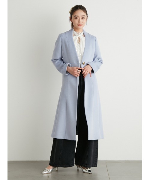 LILY BROWN(リリーブラウン)の「チェスターコート(チェスターコート・レディース・サックスブルー/アイボリー/モカ/ブラック・1/2/0)」の5枚目の写真