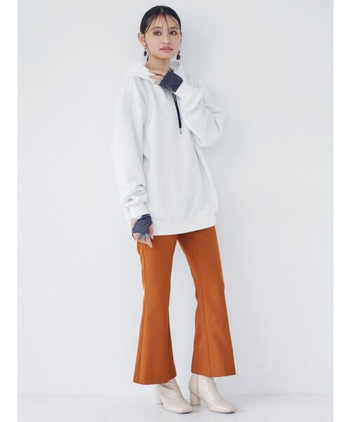 MURUA（ムルーア）の「ハイウエストストリングパンツ（その他パンツ・レディース・その他1/ブラック/オレンジ・1/2）」の5枚目の写真