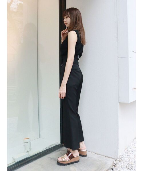 MURUA（ムルーア）の「ハイウエストストリングパンツ（その他パンツ・レディース・その他1/ブラック/オレンジ・1/2）」の13枚目の写真