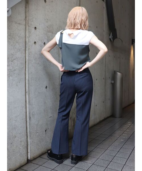 MURUA（ムルーア）の「ハイウエストストリングパンツ（その他パンツ・レディース・その他1/ブラック/オレンジ・1/2）」の15枚目の写真