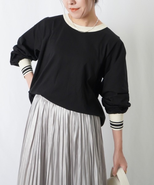 トップス Luca stitch tops andmary black andmary Luca stitch tops black - メルカリ