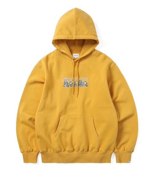 thisisneverthat(ディスイズネバーザット)の「TISNVRHT Hoodie(パーカー・メンズ・マスタード/ブラック/ライトブルー・XL/S/M/L)」の1枚目の写真