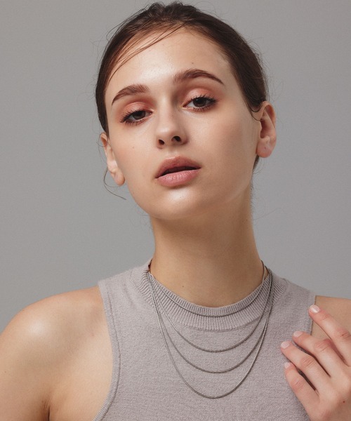 CENE（セネ）の「【CENE】セネ/1mmスネークチェーンネックレス/45cm（ネックレス・レディース・ピンクゴールド/シルバー/ゴールド・FREE）」の16枚目の写真