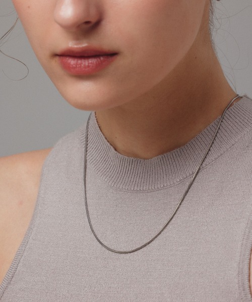 CENE（セネ）の「【CENE】セネ/1mmスネークチェーンネックレス/45cm（ネックレス・レディース・ピンクゴールド/シルバー/ゴールド・FREE）」の17枚目の写真