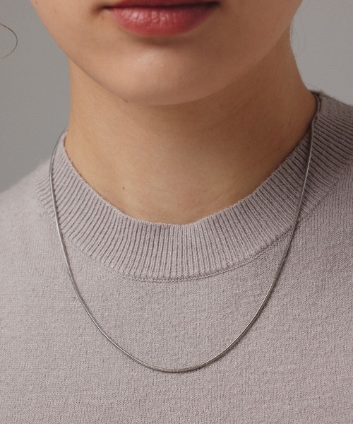 CENE（セネ）の「【CENE】セネ/1mmスネークチェーンネックレス/45cm（ネックレス・レディース・ピンクゴールド/シルバー/ゴールド・FREE）」の18枚目の写真