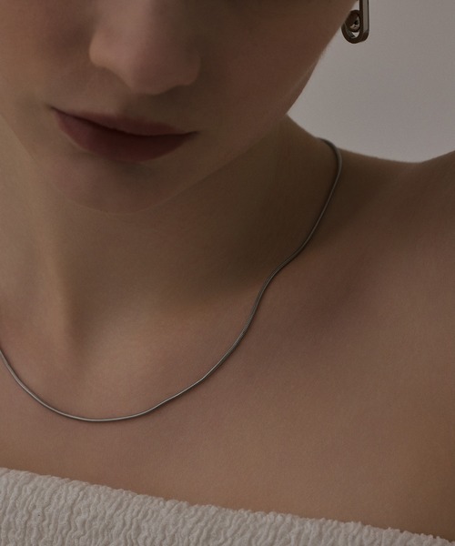 CENE（セネ）の「【CENE】セネ/1mmスネークチェーンネックレス/45cm（ネックレス・レディース・ピンクゴールド/シルバー/ゴールド・FREE）」の10枚目の写真
