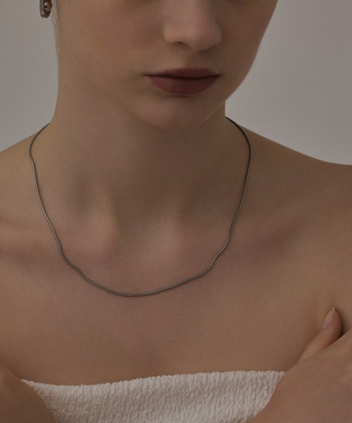 CENE（セネ）の「【CENE】セネ/1mmスネークチェーンネックレス/45cm（ネックレス・レディース・ピンクゴールド/シルバー/ゴールド・FREE）」の8枚目の写真