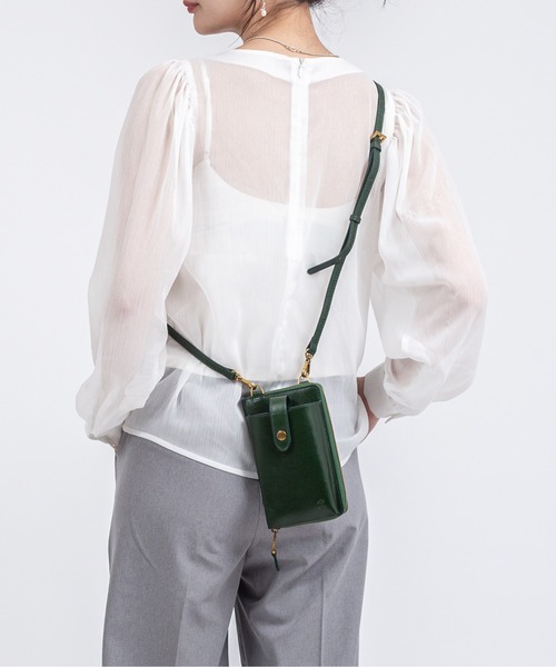 BELLIES YORK（ベリーズヨーク）の「【BELLIES YORK/ベリーズヨーク】スマートフォンショルダー　ショルダーバッグ　財布（ショルダーバッグ・レディース・ダークグリーン/ブラウン/ブラック/アッシュブラウン・FREE）」の21枚目の写真