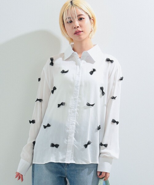 Ray BEAMS（レイビームス）の「sister jane / Dauphine Bow Shirt 