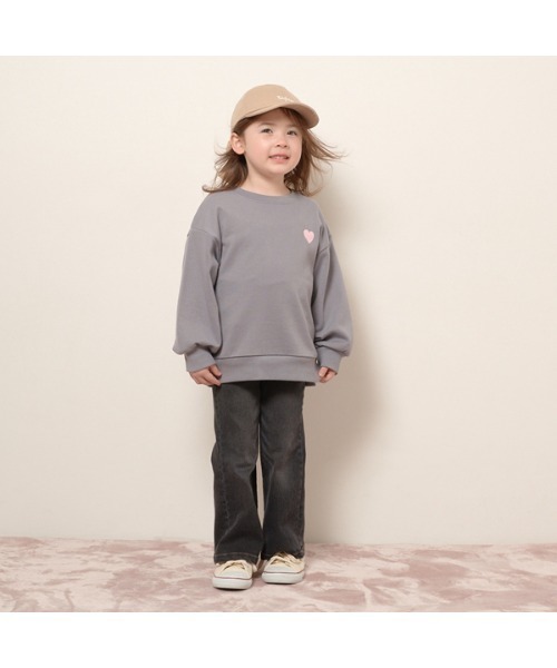 Lycee mine(リセマイン)の「きれいシルエットしっかりストレッチフレアデニムパンツ(その他パンツ・キッズ・ブラック/ネイビー・150cm/110cm/140cm/100cm/130cm/120cm)」の5枚目の写真