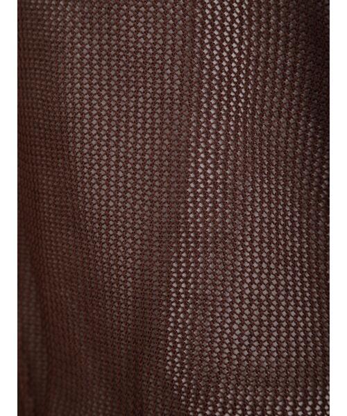 Samansa Mos2（サマンサ モスモス）の「ロゴジャカードメッシュ編みニット（ニット/セーター・レディース・チャコールグレー/ブラウン/ベージュ/グリーン・F）」の21枚目の写真