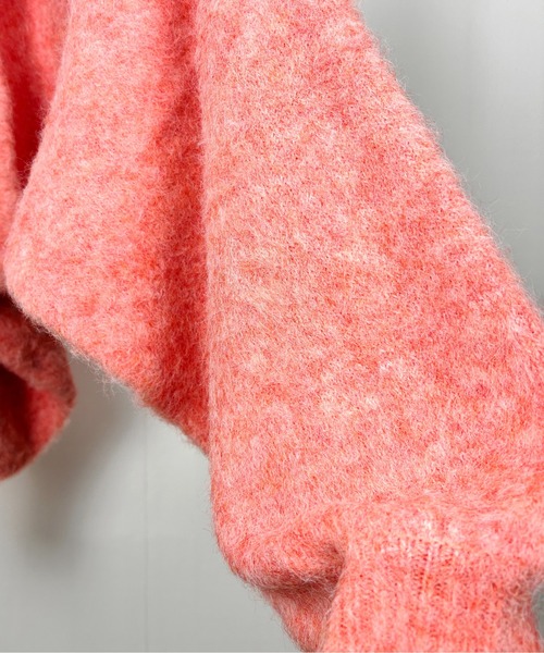 Meli rich（メリーリッチ）の「アルパカタッチショート丈ボレロカーディガン（カーディガン/ボレロ・レディース・ベージュ/オレンジ/グレー/オフホワイト/チャコール・MEDIUM）」の14枚目の写真