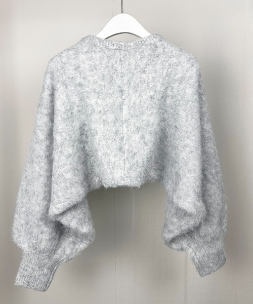 Meli rich（メリーリッチ）の「アルパカタッチショート丈ボレロカーディガン（カーディガン/ボレロ・レディース・ベージュ/オレンジ/グレー/オフホワイト/チャコール・MEDIUM）」の16枚目の写真