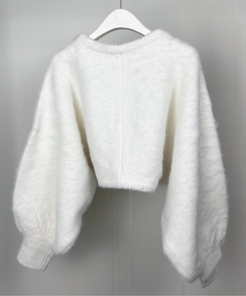 Meli rich（メリーリッチ）の「アルパカタッチショート丈ボレロカーディガン（カーディガン/ボレロ・レディース・ベージュ/オレンジ/グレー/オフホワイト/チャコール・MEDIUM）」の19枚目の写真