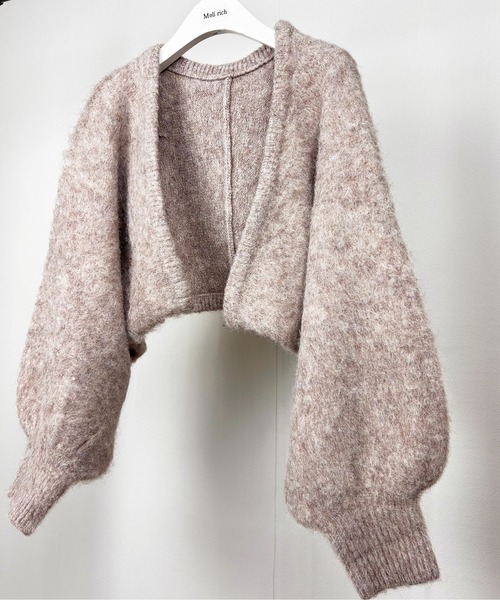 Meli rich（メリーリッチ）の「アルパカタッチショート丈ボレロカーディガン（カーディガン/ボレロ・レディース・ベージュ/オレンジ/グレー/オフホワイト/チャコール・MEDIUM）」の22枚目の写真