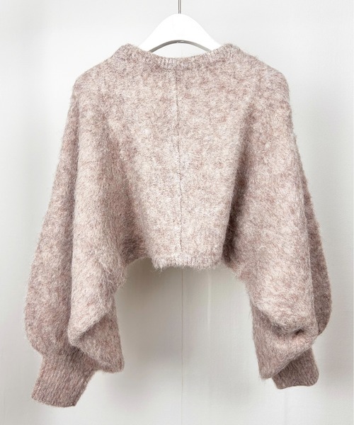 Meli rich（メリーリッチ）の「アルパカタッチショート丈ボレロカーディガン（カーディガン/ボレロ・レディース・ベージュ/オレンジ/グレー/オフホワイト/チャコール・MEDIUM）」の21枚目の写真