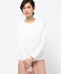 【CAPRICIEUX LE'MAGE】型押シスエットプルオーバー