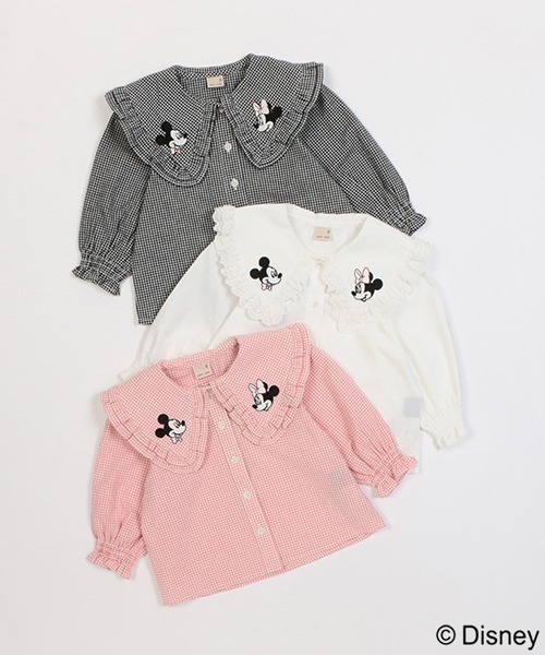 petit main（プティマイン）の「【Disney】襟刺繍ブラウス（シャツ/ブラウス・キッズ・ブラック/ピンク/オフホワイト・110cm/130cm/80ｃｍ/90cm/120cm/100cm）」の10枚目の写真