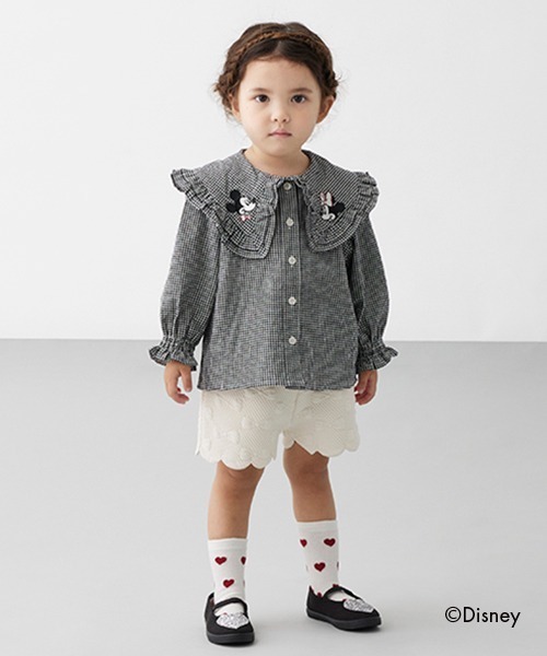 petit main（プティマイン）の「【Disney】襟刺繍ブラウス（シャツ/ブラウス・キッズ・ブラック/ピンク/オフホワイト・110cm/130cm/80ｃｍ/90cm/120cm/100cm）」の12枚目の写真