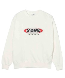 X-girl | BICOLOR OVAL PATCH SWEAT TOP(スウェット)