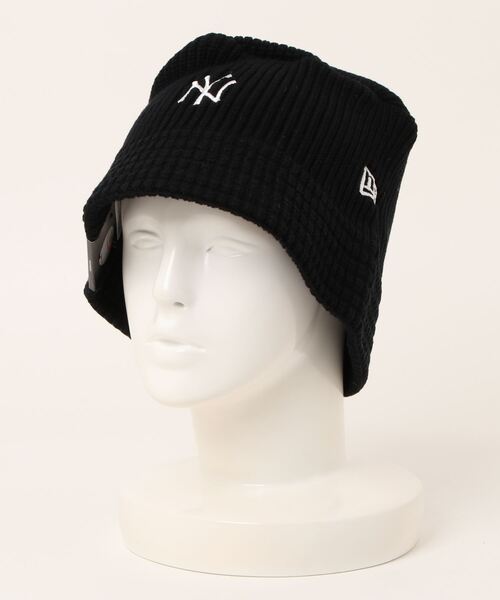 Anui（アニュイ）の「【UNISEX】NEWERAニットバケハ（ハット・レディース・ブラック/オフホワイト・FREE）」の4枚目の写真