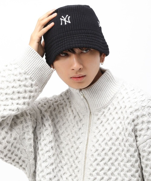 Anui（アニュイ）の「【UNISEX】NEWERAニットバケハ（ハット・レディース・ブラック/オフホワイト・FREE）」の21枚目の写真