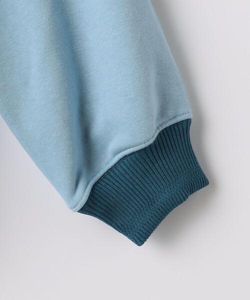 green label relaxing(グリーンレーベルリラクシング)の「TJ 裏毛クルーネック プルオーバー 100cm-130cm(スウェット・キッズ・オフホワイト/ブラック/ライトブルー・S130/XS110)」の6枚目の写真