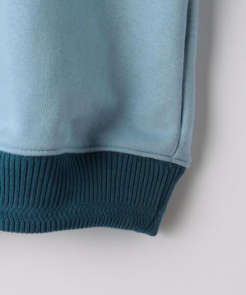 green label relaxing(グリーンレーベルリラクシング)の「TJ 裏毛クルーネック プルオーバー 100cm-130cm(スウェット・キッズ・オフホワイト/ブラック/ライトブルー・S130/XS110)」の7枚目の写真