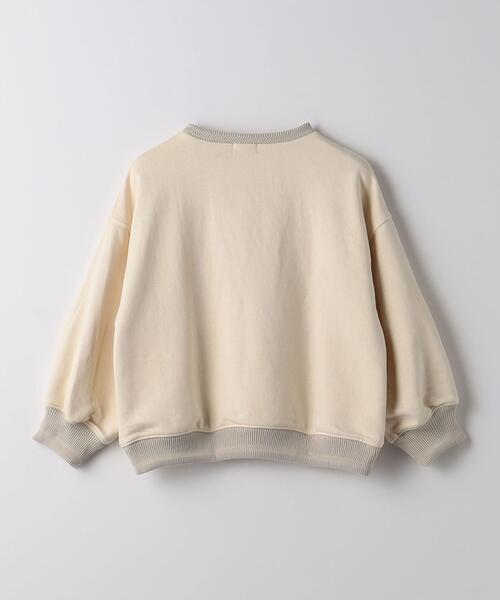 green label relaxing(グリーンレーベルリラクシング)の「TJ 裏毛クルーネック プルオーバー 100cm-130cm(スウェット・キッズ・オフホワイト/ブラック/ライトブルー・S130/XS110)」の10枚目の写真