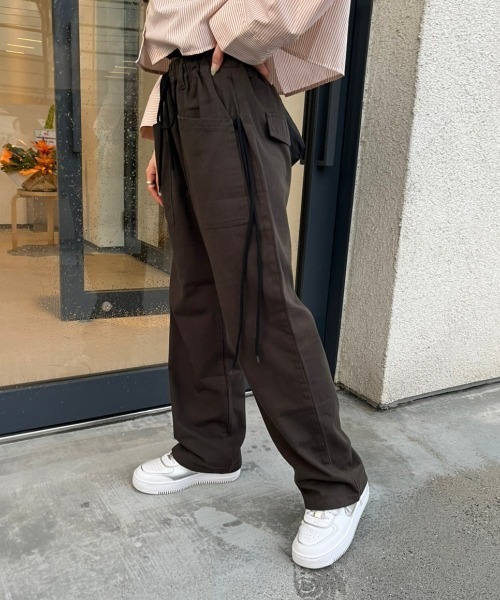 nemne store(ネンネストア)の「【低身長サイズあり】サイドリボンベイカーパンツ(カーゴパンツ・レディース・ピンク/スミクロ・SMALL/MEDIUM)」の17枚目の写真