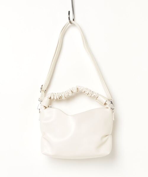 favori（ファヴォリ）の「EM:favori ギャザー　2WAY　ショルダー　軽量（ショルダーバッグ・レディース・グレー/アイボリー/ブラック・FREE）」の13枚目の写真